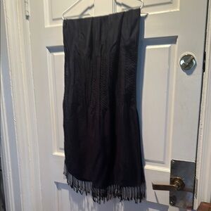 Fringed scarf